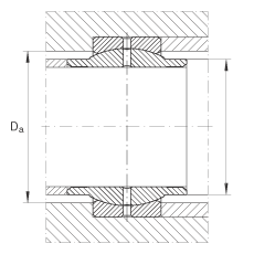 關節軸承 GE125-LO, 根據 DIN ISO 12 240-1 標準，需維護